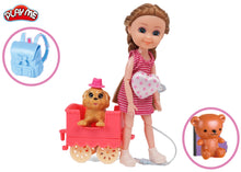 Daina Doll Day Outing with Puppy