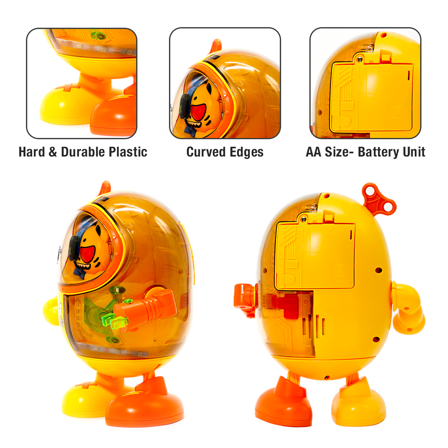 Mechanical Dancing Robo Cat - 360° Rotating Interactive Robot Toy