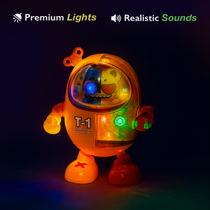 Mechanical Dancing Robo Cat - 360° Rotating Interactive Robot Toy