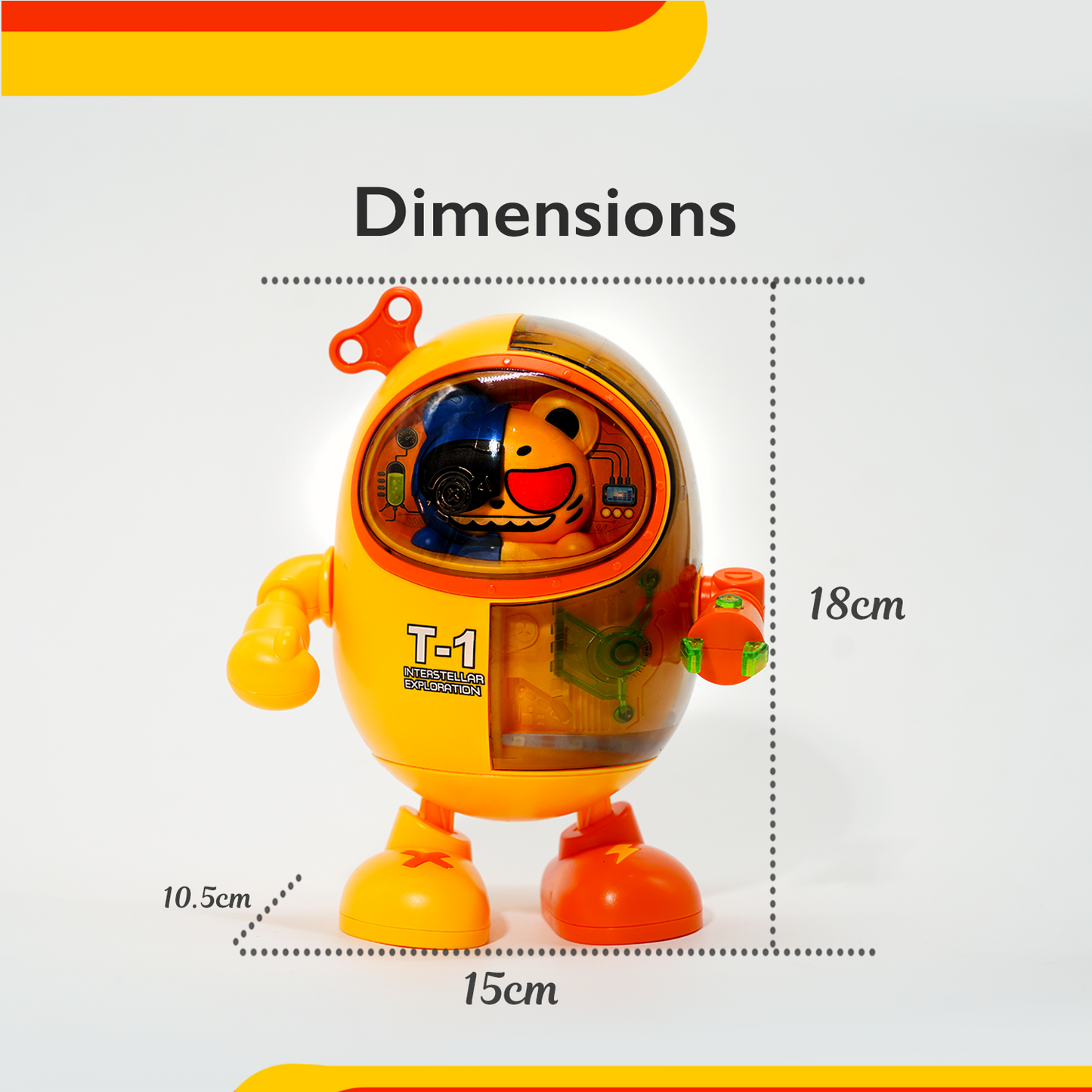 Mechanical Dancing Robo Cat - 360° Rotating Interactive Robot Toy