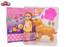 Diana Doll with Pet Family