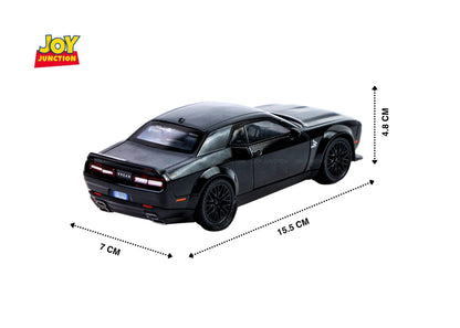 Dodgee Challengerr HellKat 1:32 Scale Diecast Pull Back Toy Car with Openable Doors, Lights & Engine Sound