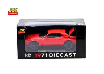 Dodgee Challengerr HellKat 1:32 Scale Diecast Pull Back Toy Car with Openable Doors, Lights & Engine Sound