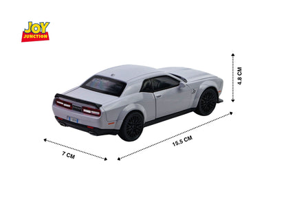 Dodgee Challengerr HellKat 1:32 Scale Diecast Pull Back Toy Car with Openable Doors, Lights & Engine Sound