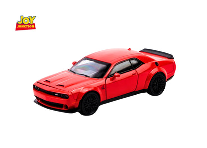 Dodgee Challengerr HellKat 1:32 Scale Diecast Pull Back Toy Car with Openable Doors, Lights & Engine Sound