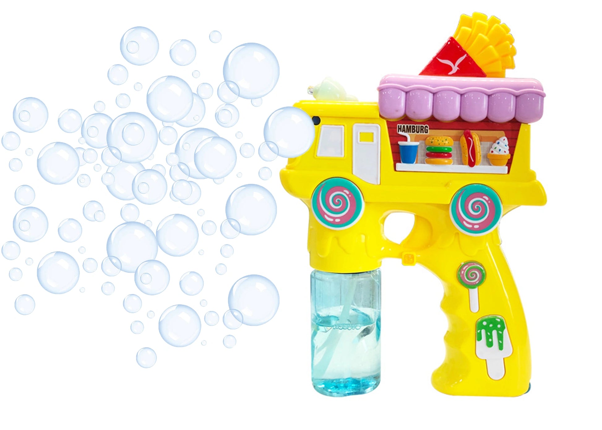 Electric Bubble Gun French Fries Yellow