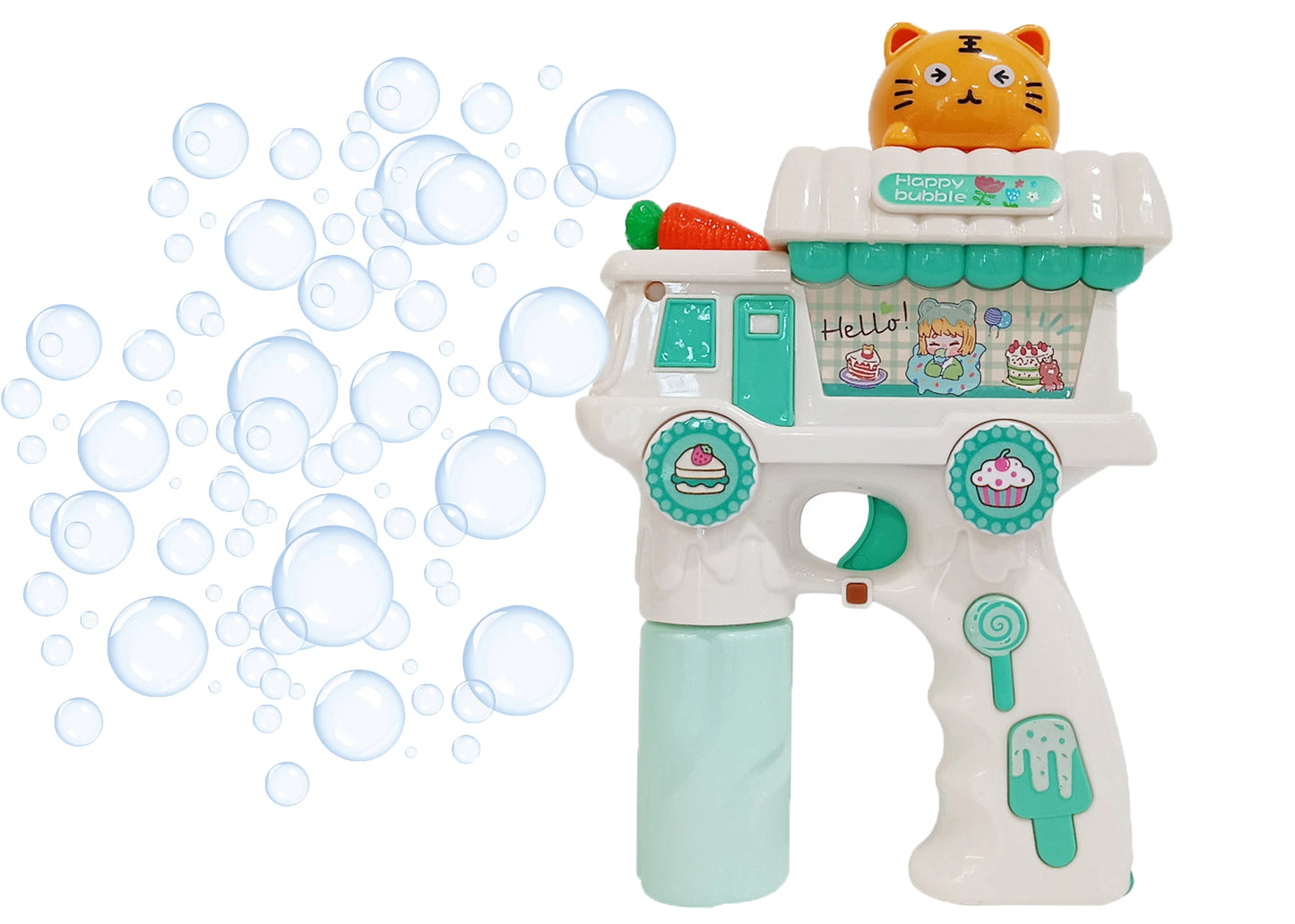 Electric Bubble Gun cat orange