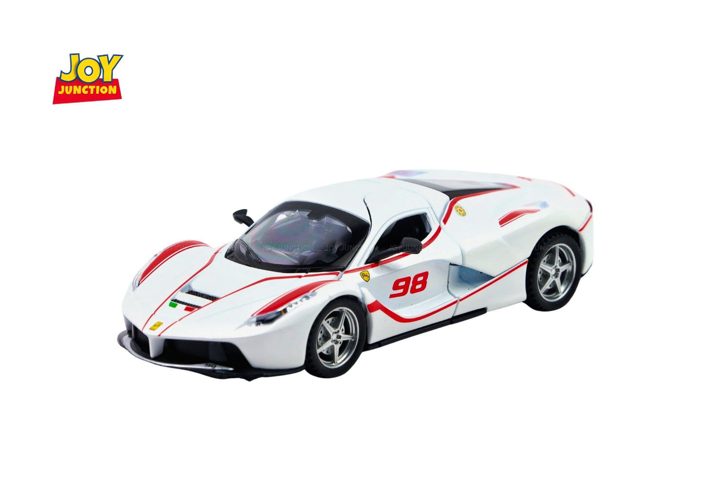 Ferari FXXXK 1:32 Scale Diecast Pull Back Toy Car with Openable Doors, Lights & Engine Sound