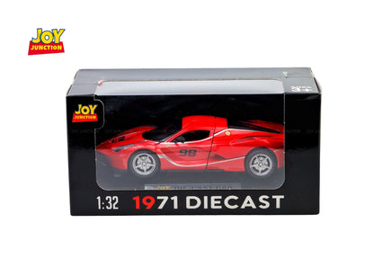Ferari FXXXK 1:32 Scale Diecast Pull Back Toy Car with Openable Doors, Lights & Engine Sound