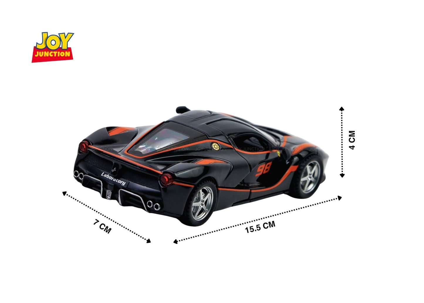 Ferari FXXXK 1:32 Scale Diecast Pull Back Toy Car with Openable Doors, Lights & Engine Sound