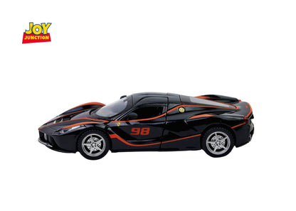 Ferari FXXXK 1:32 Scale Diecast Pull Back Toy Car with Openable Doors, Lights & Engine Sound