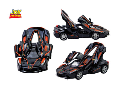 Ferari FXXXK 1:32 Scale Diecast Pull Back Toy Car with Openable Doors, Lights & Engine Sound