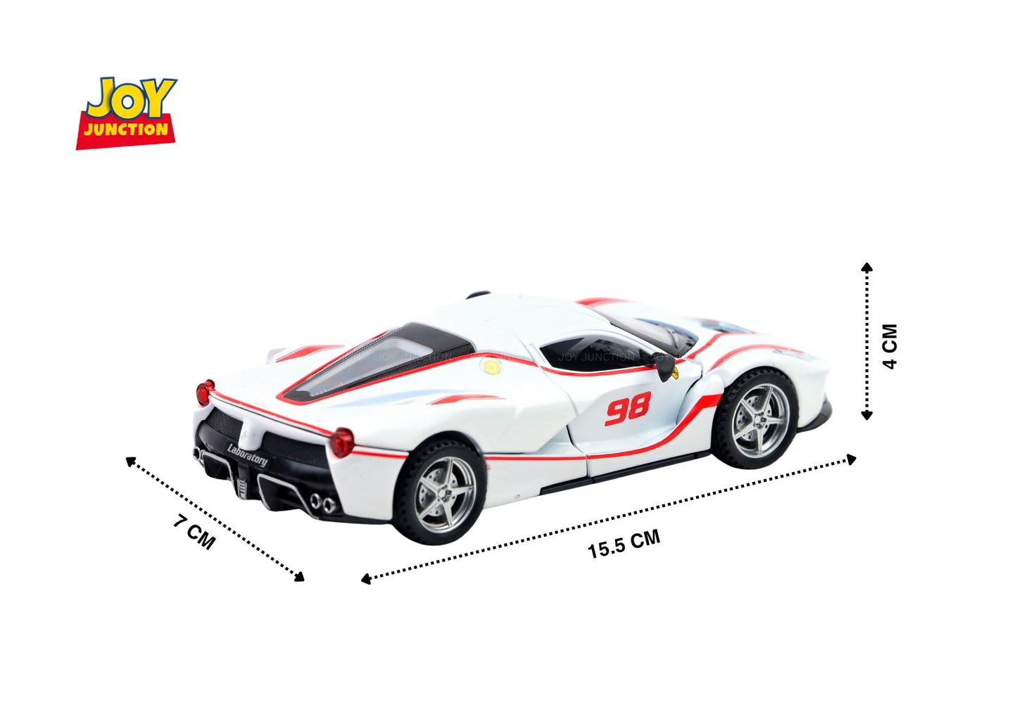 Ferari FXXXK 1:32 Scale Diecast Pull Back Toy Car with Openable Doors, Lights & Engine Sound