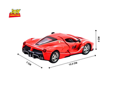 Ferari FXXXK 1:32 Scale Diecast Pull Back Toy Car with Openable Doors, Lights & Engine Sound