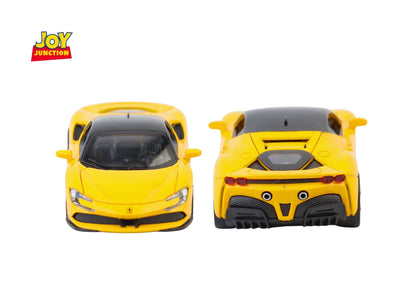 Ferari SF90 Diecast Car 1:32 Scale – Metal Model with Lights, Sound & Pull-Back Action