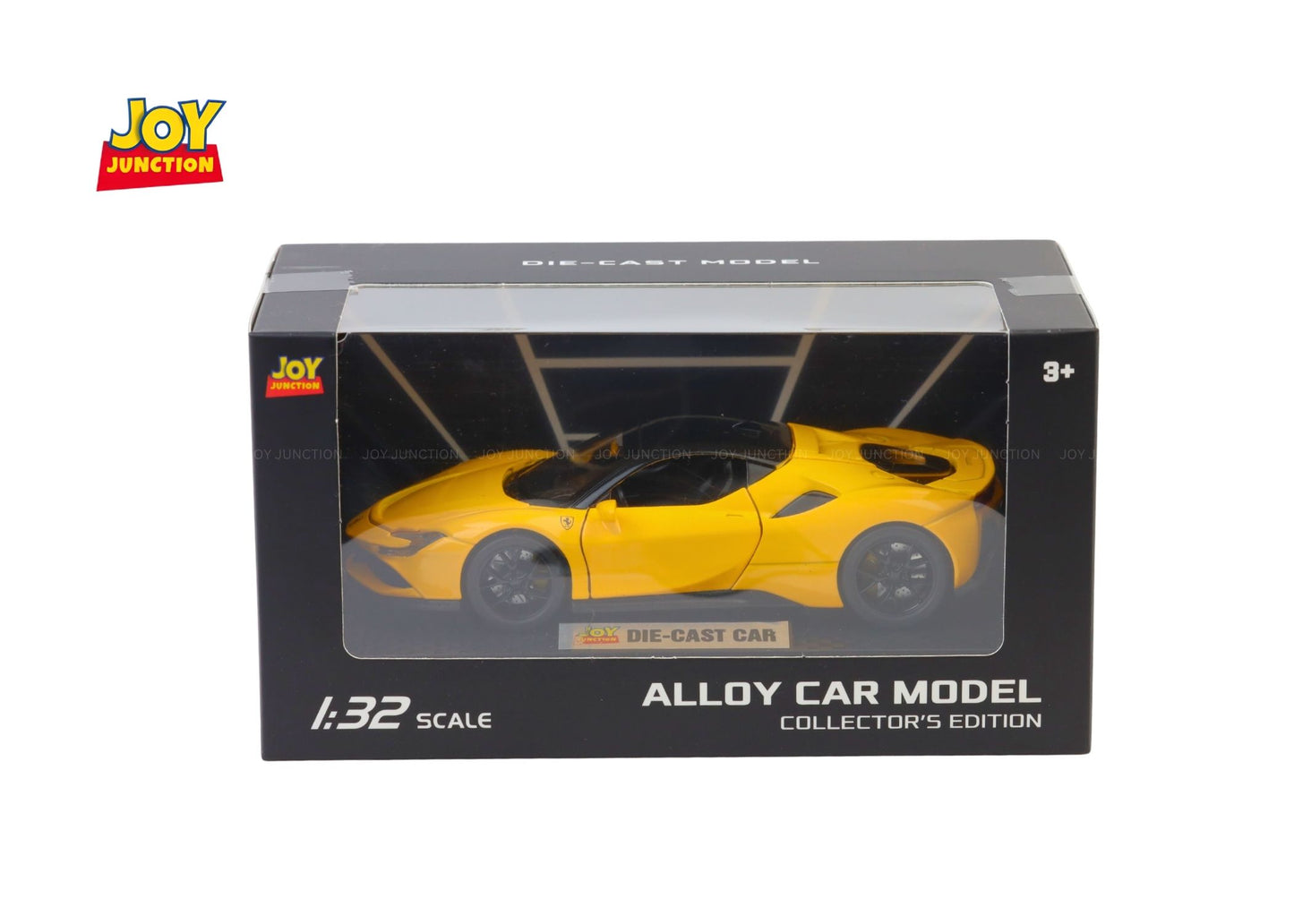 Ferari SF90 Diecast Car 1:32 Scale – Metal Model with Lights, Sound & Pull-Back Action
