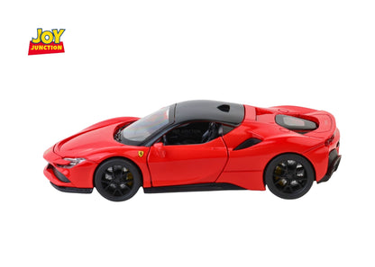Ferari SF90 Diecast Car 1:32 Scale – Metal Model with Lights, Sound & Pull-Back Action