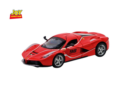 Ferari FXXXK 1:32 Scale Diecast Pull Back Toy Car with Openable Doors, Lights & Engine Sound