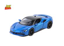 Ferari SF90 Diecast Car 1:32 Scale – Metal Model with Lights, Sound & Pull-Back Action