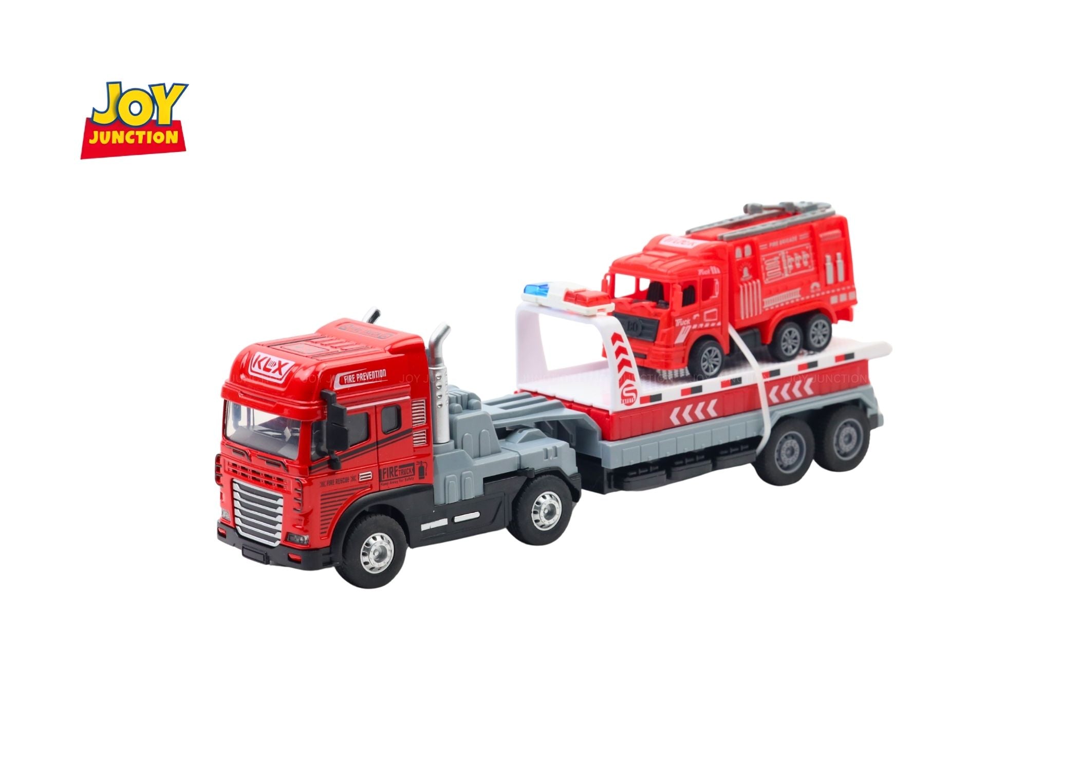 1:24 Scale Fire Truck Toy with Mini Fire Truck & Pull-Back Action