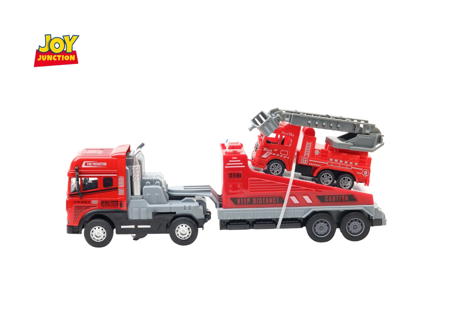 1:24 Scale Fire Truck Toy with Mini Fire Truck & Pull-Back Action