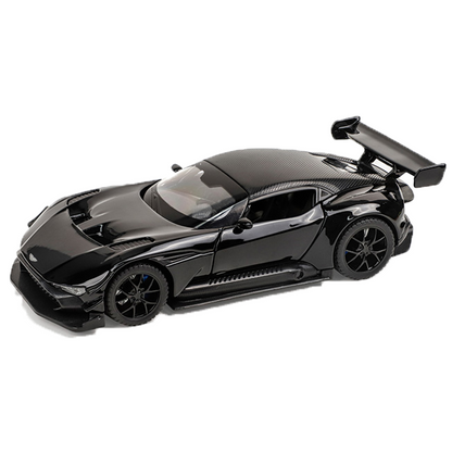 Aston Martin Limited Edition 1:32 Scale Metal Pull Back Toy car with Openable Doors, Light & Engine Sound