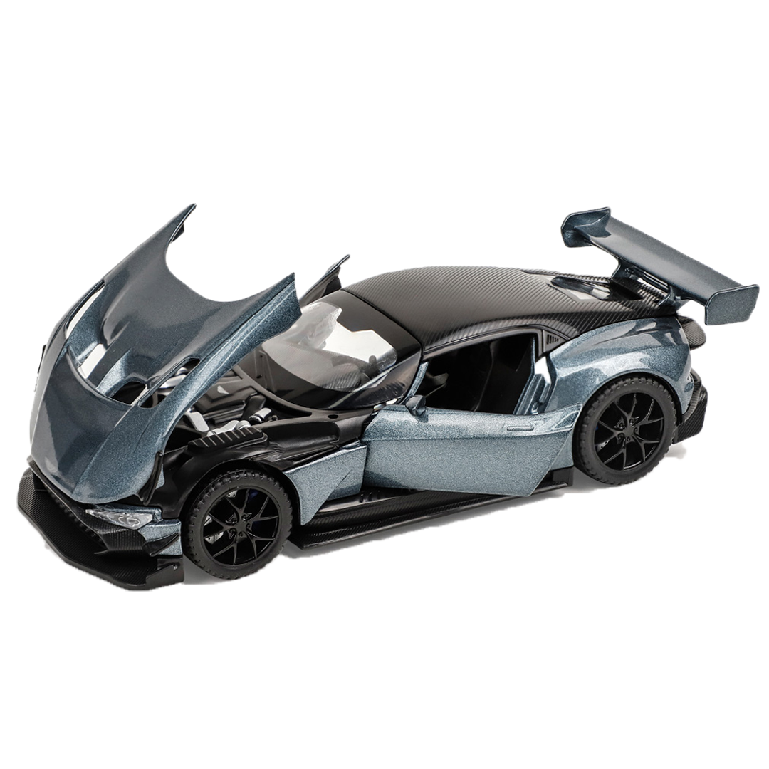 Aston Martin Limited Edition 1:32 Scale Metal Pull Back Toy car with Openable Doors, Light & Engine Sound