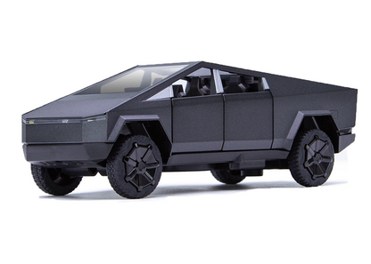Tesla Cyber Truck Limited Edition 1:32 Scale Metal Pull Back Toy car with Openable Doors, Light & Engine Sound - Image 1