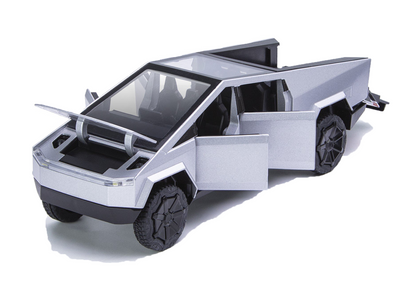 Tesla Cyber Truck Limited Edition 1:32 Scale Metal Pull Back Toy car with Openable Doors, Light & Engine Sound - Image 4