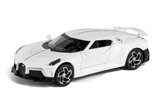 Bugatti Limited Edition 1:32 Scale Metal Pull Back Toy car with Openable Doors, Light & Engine Sound