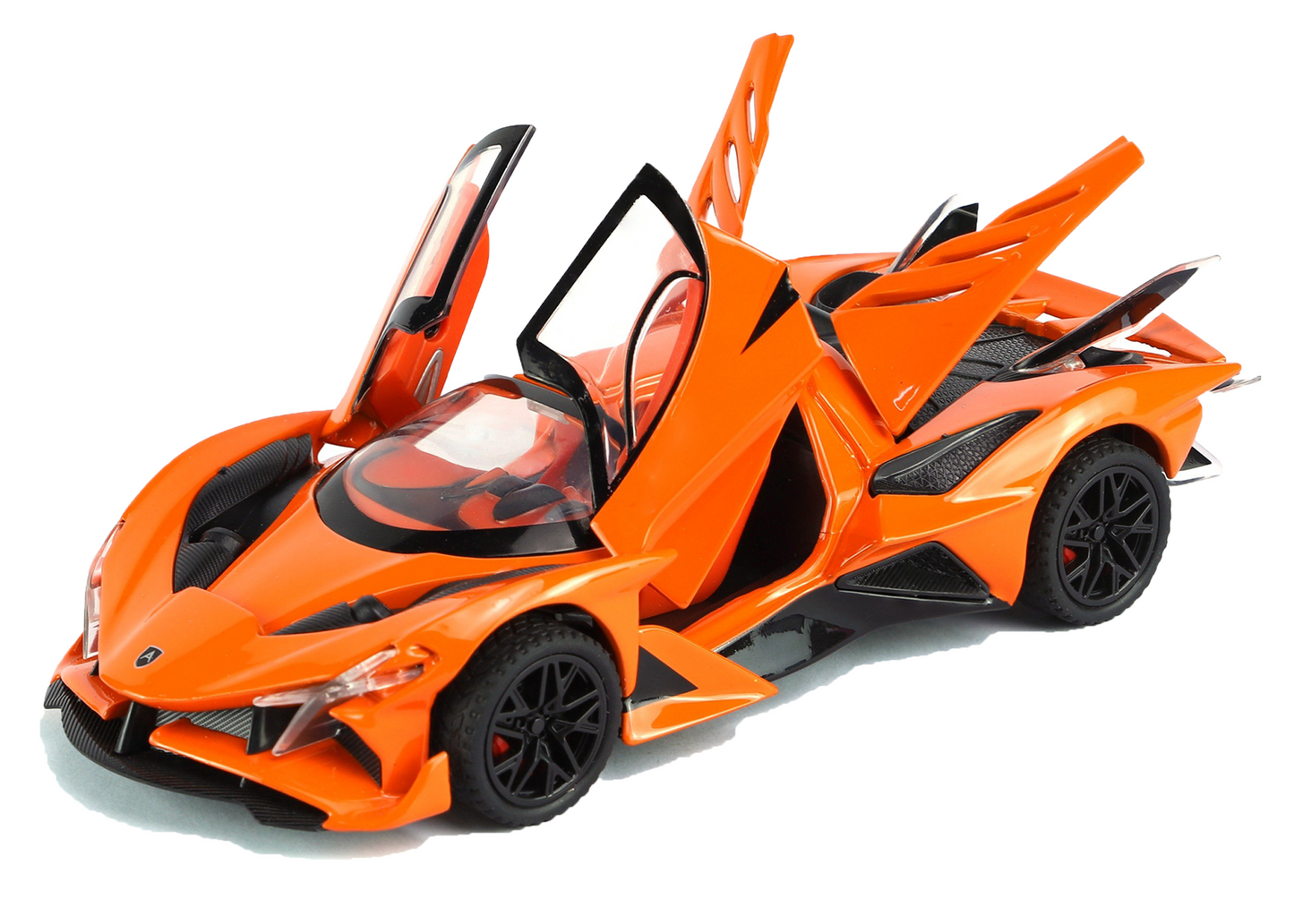 Apollo Limited Edition 1:32 Scale Metal Pull Back Toy car with Openable Doors, Light & Engine Sound