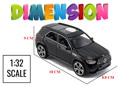 Mercadez Benz GLE G63 1:32 Scale Alloy Metal Pullback Toy car with Openable Doors Light Music