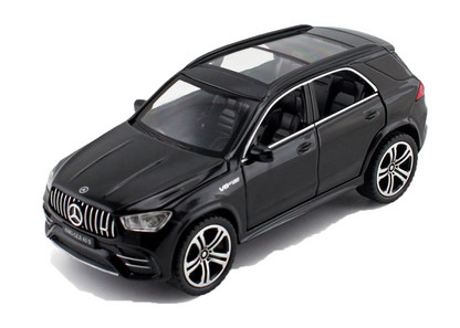 Mercadez Benz GLE G63 1:32 Scale Alloy Metal Pullback Toy car with Openable Doors Light Music