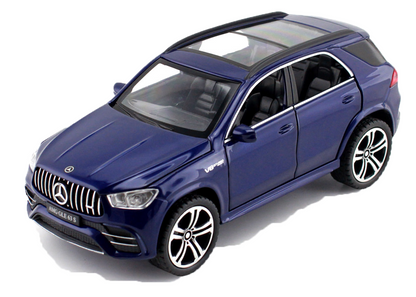 Mercadez Benz GLE G63 1:32 Scale Alloy Metal Pullback Toy car with Openable Doors Light Music
