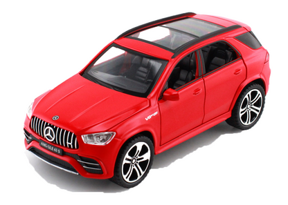 Mercadez Benz GLE G63 1:32 Scale Alloy Metal Pullback Toy car with Openable Doors Light Music