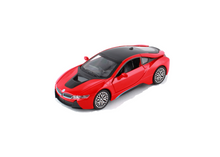 BMW I8 1:32 Scale Alloy Metal Pullback Toy car with Openable Doors Light Music