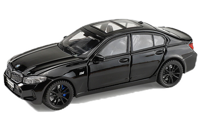 BMW M3 Series 1:32 Scale Alloy Metal Pullback Toy car with Openable Doors Light Music