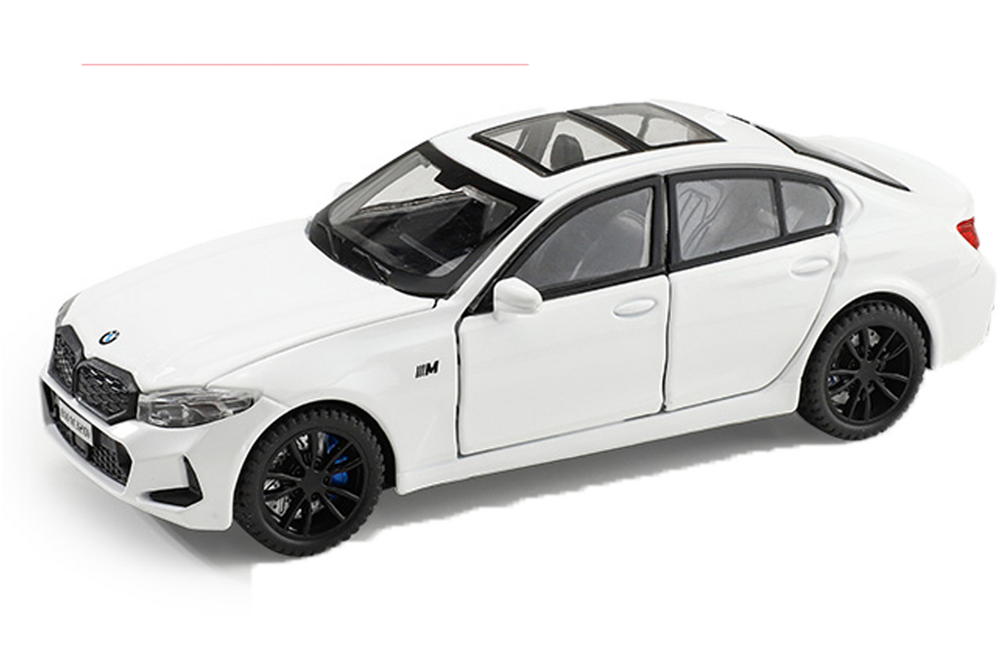 BMW M3 Series 1:32 Scale Alloy Metal Pullback Toy car with Openable Doors Light Music