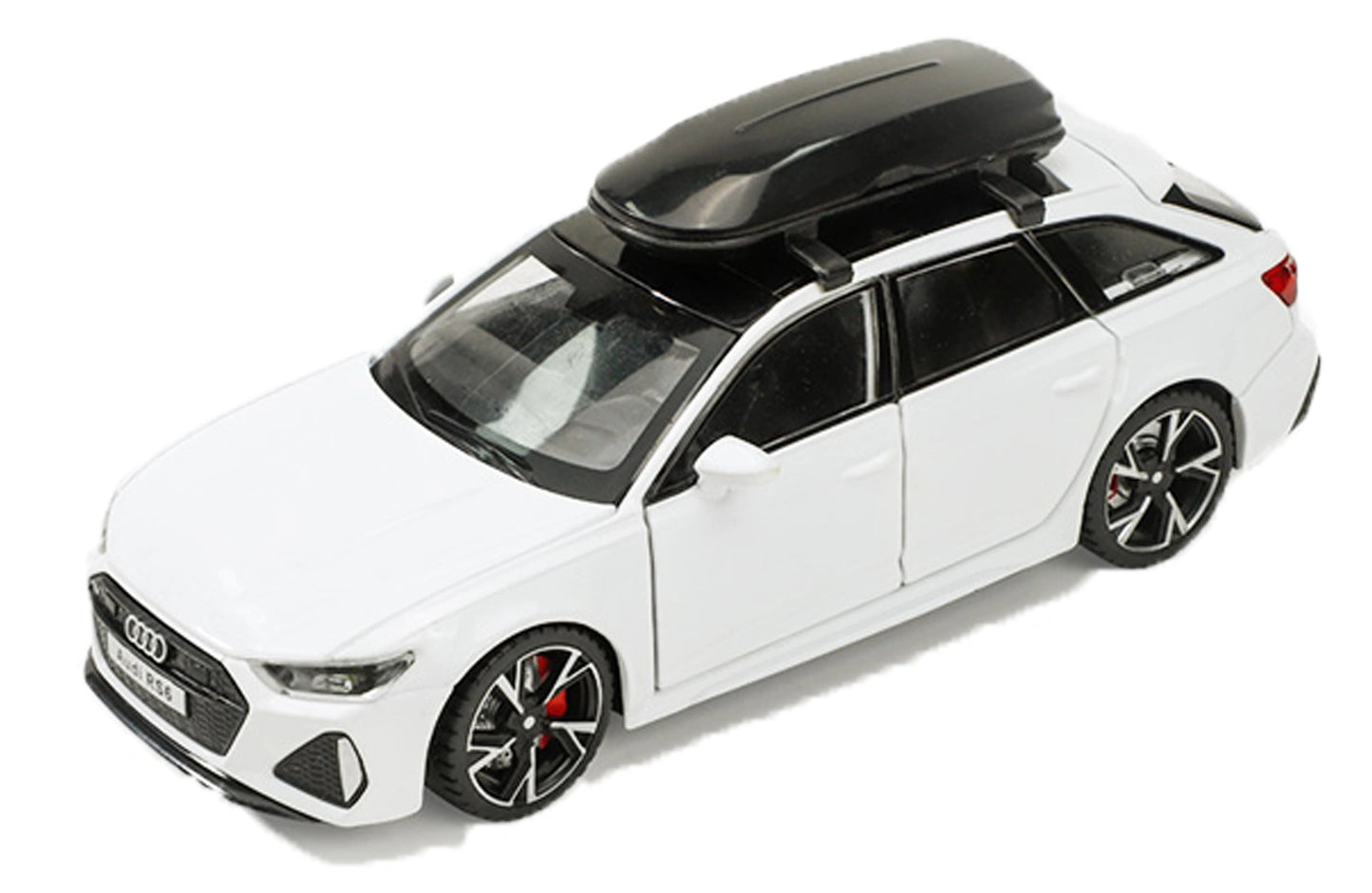 Audii RS-6 1:32 Scale Diecast Pull Back Toy Car with Openable Doors, Lights & Engine Sound