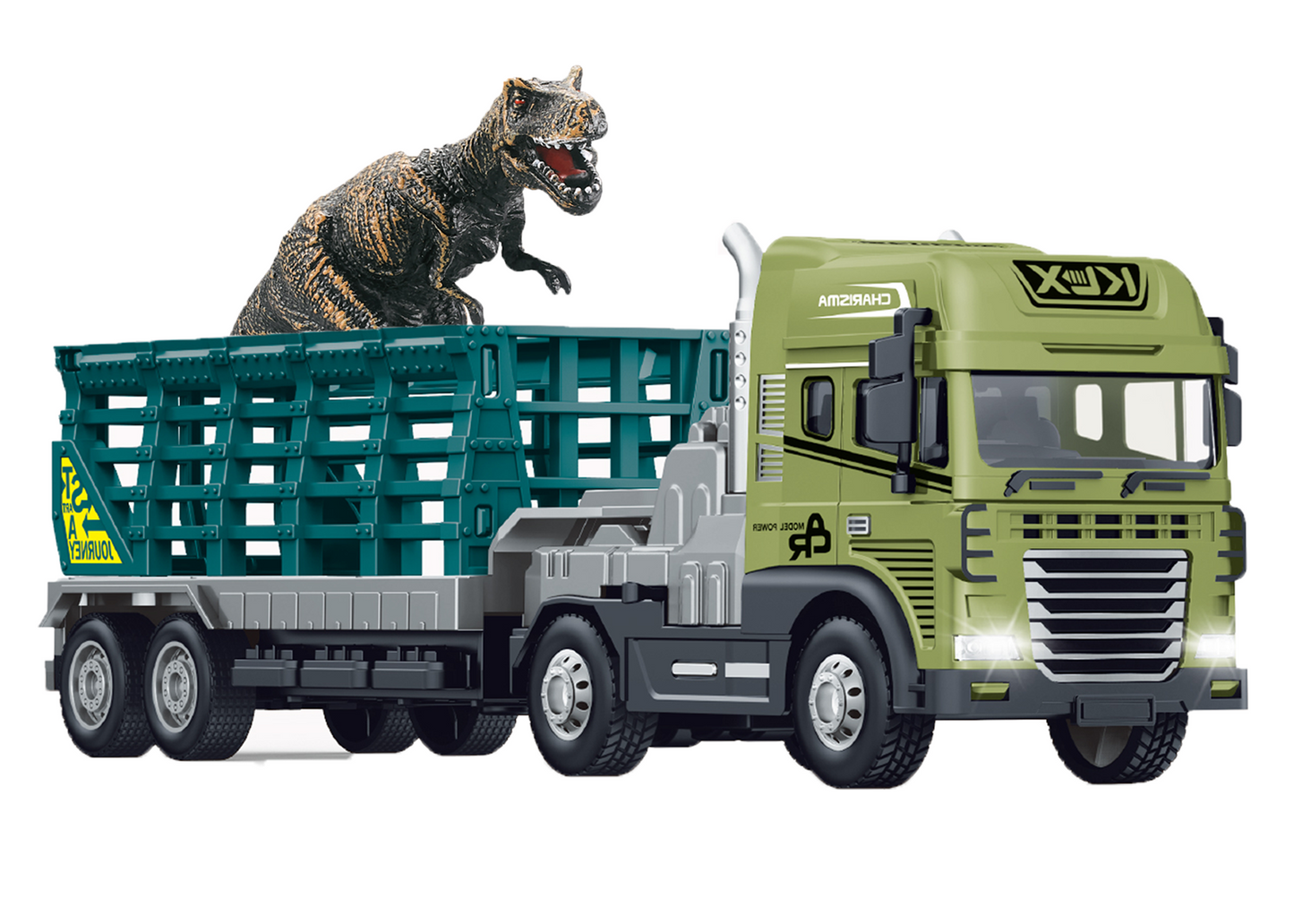 1:24 Scale Metal Toy Rescue Trailer Series Alloy Diecast Truck and Trailer Set, Diecast Pretend Play Toy Truck Vehicles for K