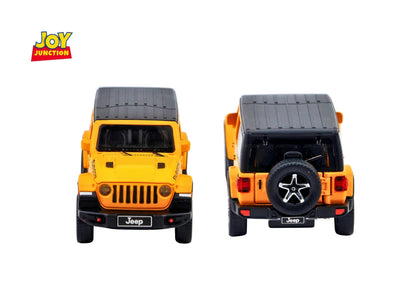 Jeep Rubigon Diecast Car 1:32 Scale – Metal Model with Lights, Sound & Pull-Back Action