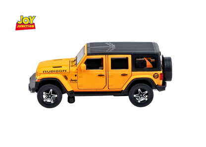 Jeep Rubigon Diecast Car 1:32 Scale – Metal Model with Lights, Sound & Pull-Back Action