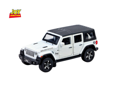 Jeep Rubigon Diecast Car 1:32 Scale – Metal Model with Lights, Sound & Pull-Back Action