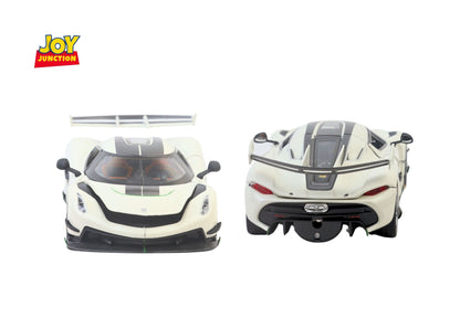 Koengseg Jesko Diecast Car 1:32 Scale – Metal Model with Lights, Sound & Pull-Back Action