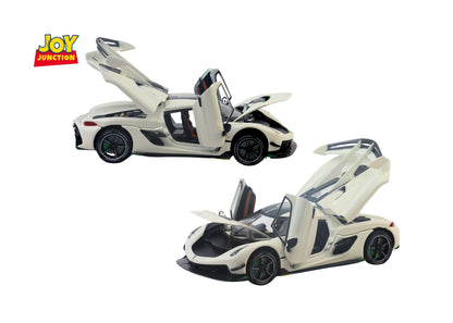 Koengseg Jesko Diecast Car 1:32 Scale – Metal Model with Lights, Sound & Pull-Back Action