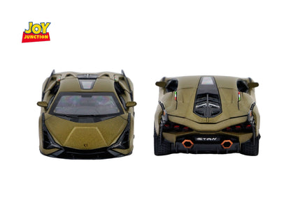 Lamborgini Sian FKP 37 Diecast Car 1:32 Scale – Metal Model with Lights, Sound & Pull-Back Action
