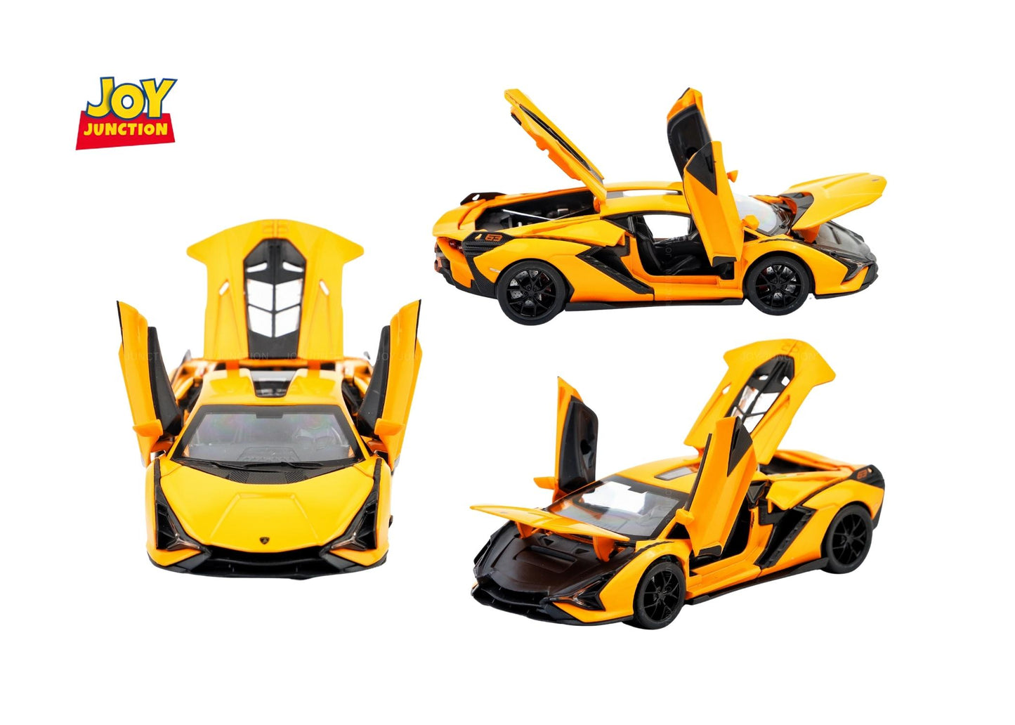 Lamborgini Sian FKP 37 Diecast Car 1:32 Scale – Metal Model with Lights, Sound & Pull-Back Action