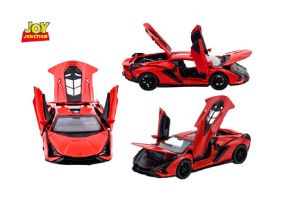 Lamborgini Sian FKP 37 Diecast Car 1:32 Scale – Metal Model with Lights, Sound & Pull-Back Action