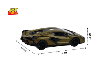 Lamborgini Sian FKP 37 Diecast Car 1:32 Scale – Metal Model with Lights, Sound & Pull-Back Action