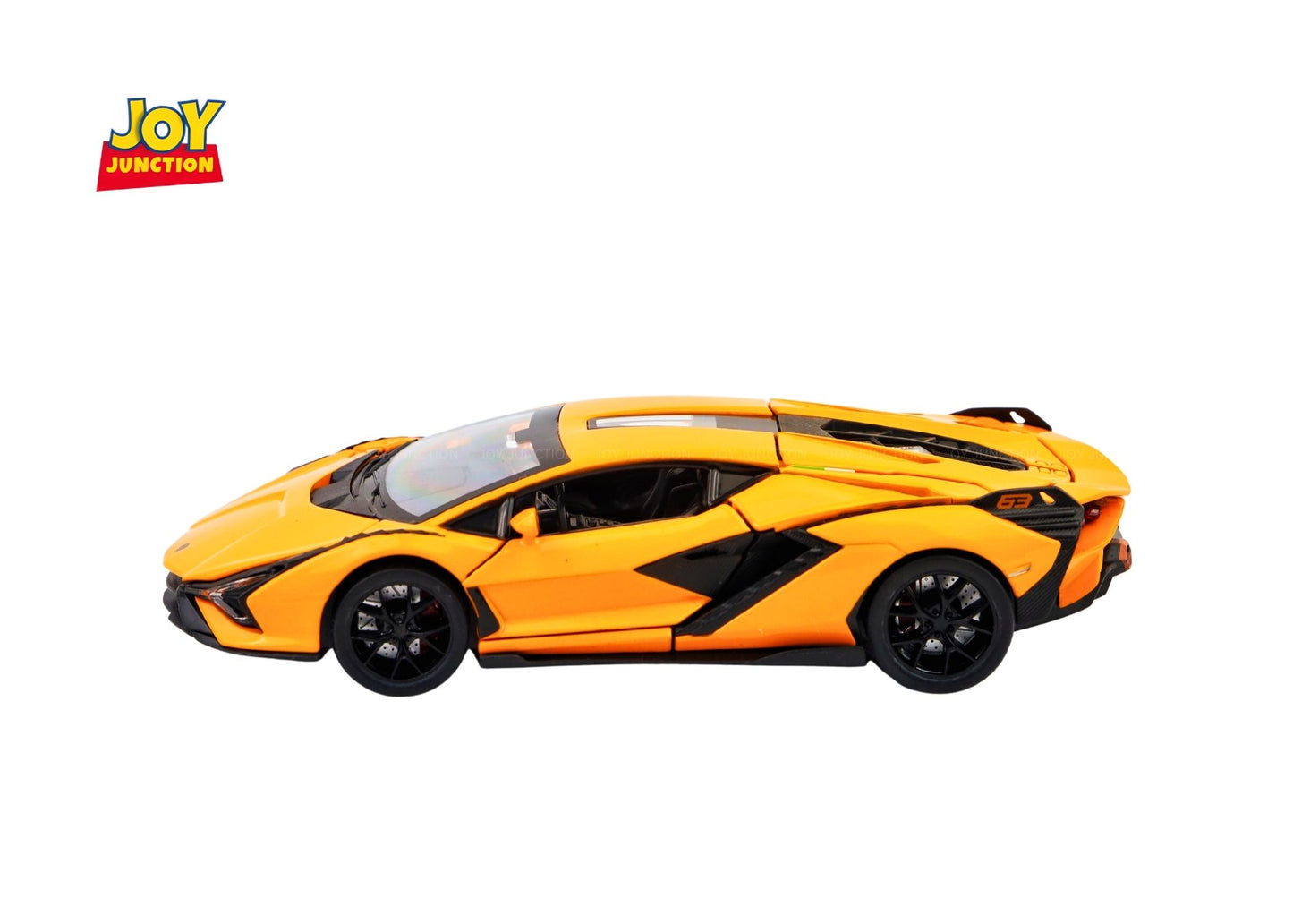 Lambo Sian FKP 37 Metal Toy Car – 1:24 Die-Cast Pull-Back Model with Lights, Sound & Openable Doors